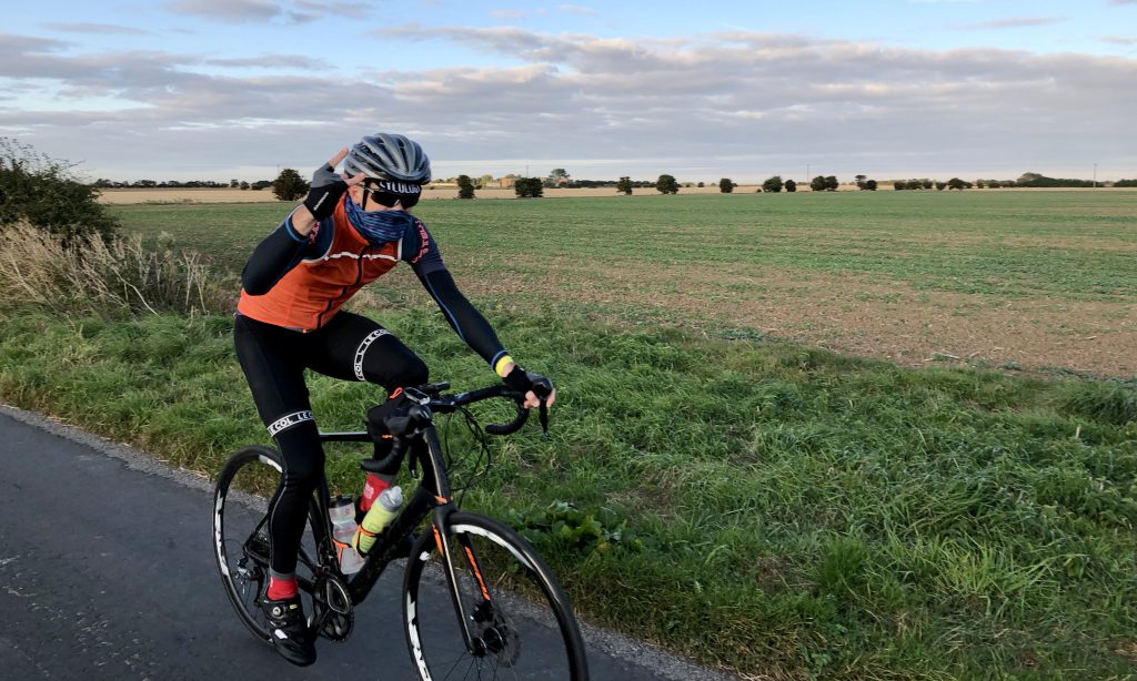 Photo: Nick Moran on the return leg from Spurn to Thetford. Credit: Jonny Rankin.