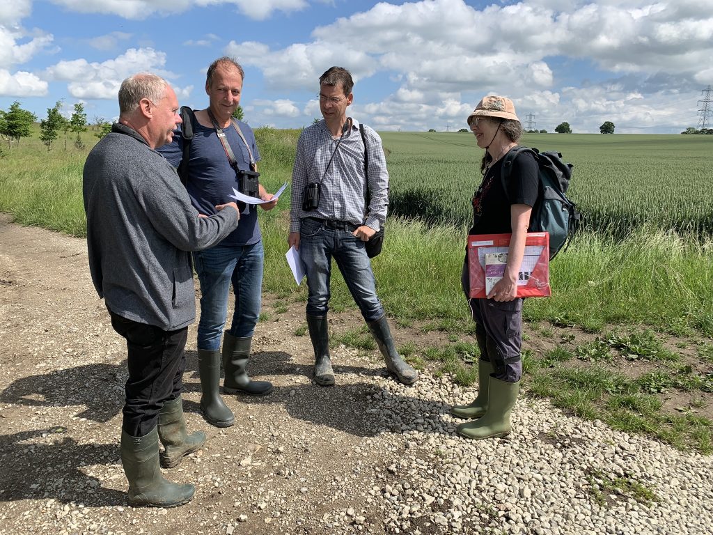 Photo: Sharing knowledge on what can be done to help turtle doves in the UK and the Netherlands. Credit: Jos Ashpole